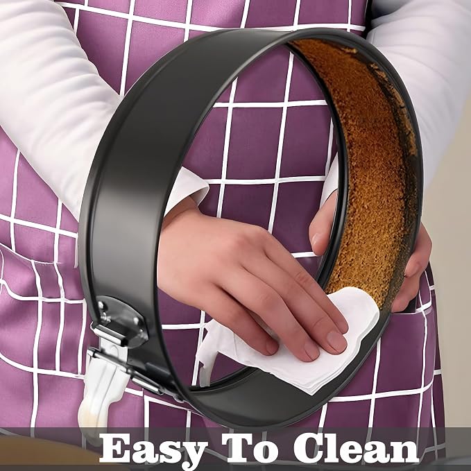 Springform Pan, Nonstick Leakproof Round Cheesecake Pan for Baking, Easy Release, No Parchment Paper Needed (10-inch)