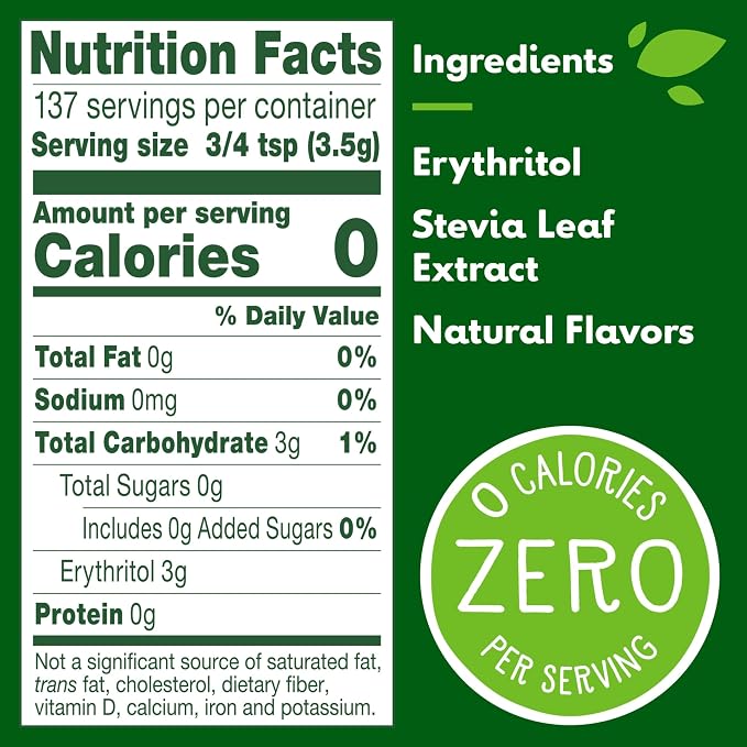 Truvia Original Calorie-free Sweetener from the Stevia Leaf, 17 Ounce Refill Bag (Pack of 2)