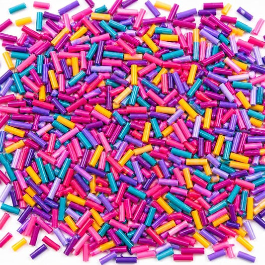 Confect Twinkle Toppings Rainbow Sprinkles – Custom Blend Multicolor Jimmies – Edible Toppings for Cake, Cupcake & Dessert Decorating – Vegan, Gluten-Free, Nut-Free, Soy-Free, Dairy-Free, Palm Oil-Free – 4.2 Oz