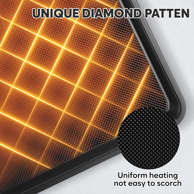 2 Pack Half Sheet Pan 17.3” x 13.1”, Cookie Sheets for Baking 0.8mm Thick Non Stick Baking Sheets for Oven Heavy Duty Baking Trays
