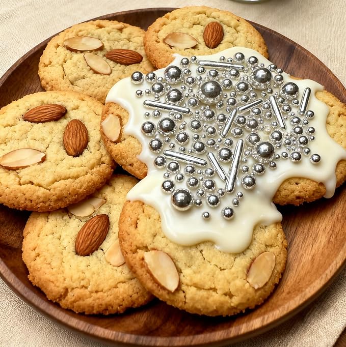 Silver Pearl Sugar Sprinkles, Baking Decorations | 26 Styles Mixed Size Round, For Cakes, Cupcakes, Cookies, Donuts & Ice Cream, Food Grade Pearl Cake Toppers