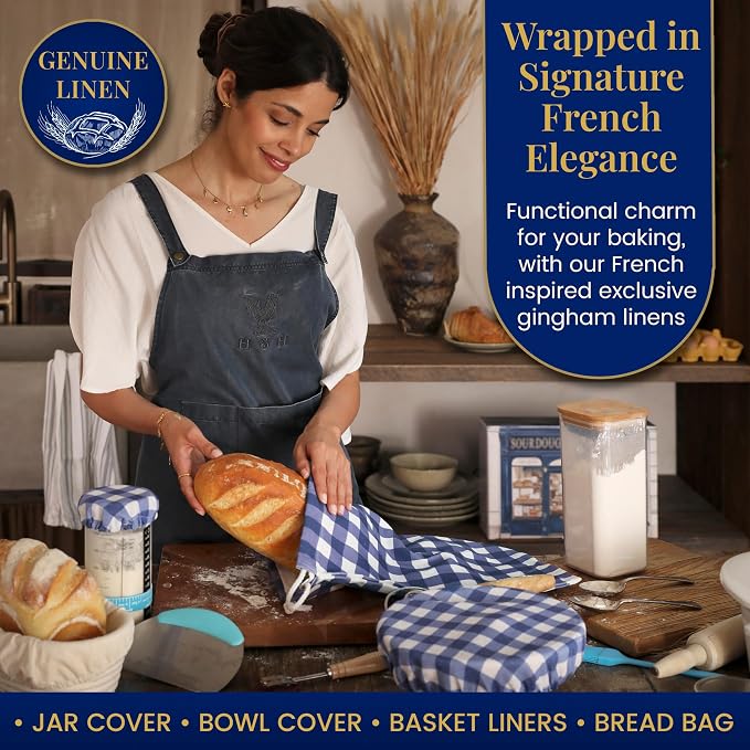 Sourdough Starter Kit for Beginners with Beginner Guide & 100 Recipes - Sourdough Bread Baking Supplies and Tools, Homemade Bread Gift Set and Sour Dough Accessories for Bakers