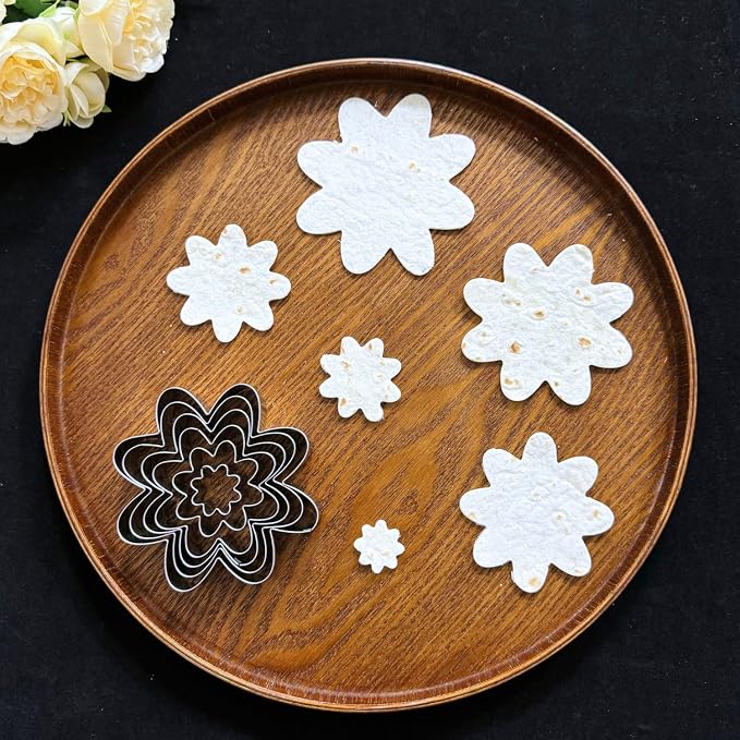Daisy Cookie Cutter Set-6 Piece-4" 3.5" 3.0" 2.5" 1.8" 1"-Dishwasher Safe-Blossom Flower Fondant Cookie Cutters for Baking
