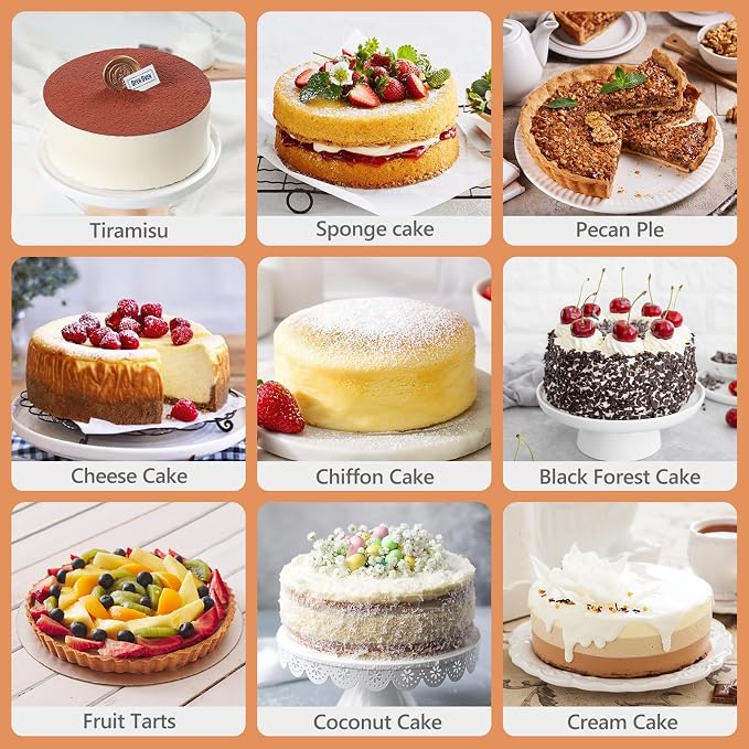 7 Inch Round Cake Pans, Removable Bottom & Easy Releasing, Leakproof & Nonstick Cake Pan, 304 Stainless Steel Cake Baking Cheesecake Pan, Non-Toxic & Healthy