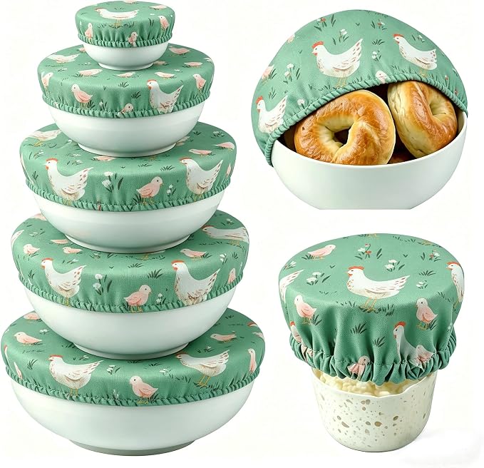 Bowl Covers Reusable Bread Proofing Bowl Covers Sourdough Bread Baking Accessories,Chicken