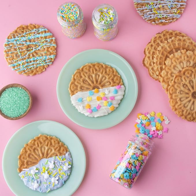 Sweets Indeed Sprinkles, 4 Pack, Edible Sprinkle Mix, Perfect for Cake Decorations, Baking, Ice Cream, Cookies, Cupcake Topper (Easter)