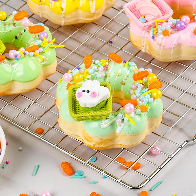 Cobakey Easter Sprinkles for Cookies 4.23 Ounce Carrot Sprinkles for Baking Rabbit Toppers Perfect for Easter Cake Decorations, Baking, Ice Cream, Cookies, Cupcake Topper