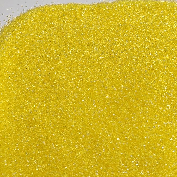 Yellow Sanding Sugar Sprinkles, Yellow Sugar Crystals, Edible Sparkling Sprinkles for Cake Cupcake Decorating, Baking Cake Decorations, Cookies Ice Cream Toppings, Wedding Party Christmas Supplies 130g/4.6oz