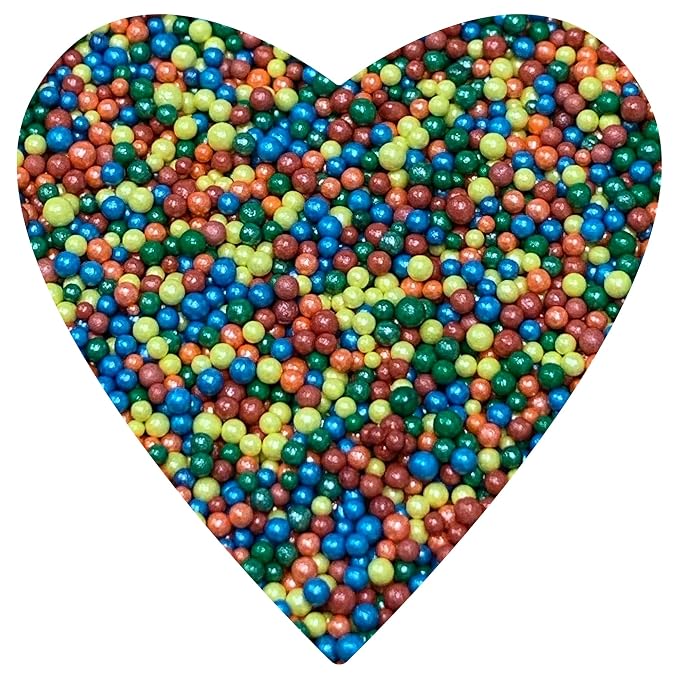 COOL MOM SPRINKLES Primary Color Nonpareils Sprinkles (4 oz.) – Themed Birthday Sprinkles for Decorating Cakes, Cupcakes, Cookies & Desserts – Mixed in the USA/Gluten-Free (Primary Color Nonpareils)