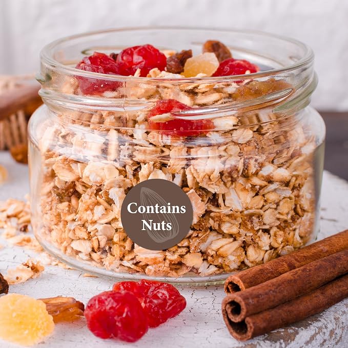 2000pcs Contains Nuts Stickers 1in Nut Allergen Warning Circle Dot Brown Tree Nut Allergy Food Rotation Advisory Label for Retail Food Packing Restaurant Cake Shop Cookie Bakery Businesses Kitchen