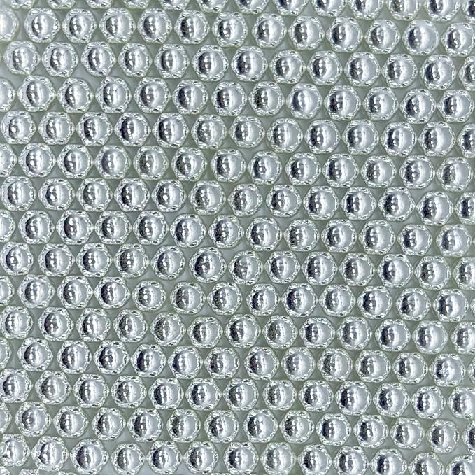Edible Silver Pearl Sugar Sprinkles Candy 7mm Mini Pearls Cake Decorations Cupcake Toppers Cookie Decorating Perfect for Wedding Party Valentine Halloween Christmas Supplies 3OZ
