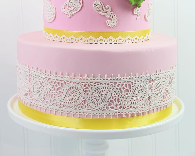 Global Sugar Art Paisley Lace Silicone Lace Mat by Chef Alan Tetreault