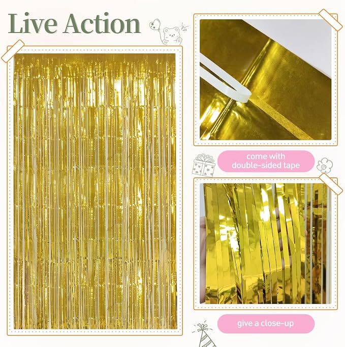 157Pcs Sage Green Pink White Gold Balloons Garland Arch Kit with Gold Fringe Curtain for Birthday Bridal Baby Shower Gender Reveal Weddings Graduation Party Decorations