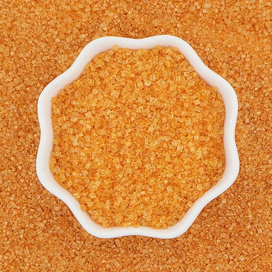 Gold Sanding Sugar | Gold Sprinkles | Edible Coarse Sugar Crystals | For Baking Dessert Decorating, Cake, Cupcake, Cookie, Ice Cream | Christmas New Year Holiday Party | 4.6 Ounces