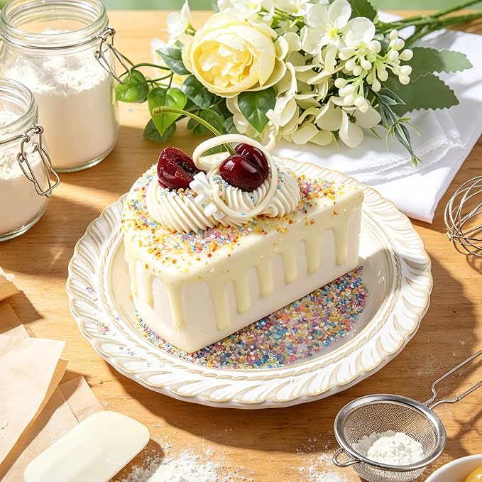 Pastel Sprinkles for Cake Decorating, Sanding Crystal Pink, White, Yellow and Blue Sugar Mixed 130g/4.59oz, Cupcake, Cookie and Donuts Toppings, Wedding, Birthday Party Supplies