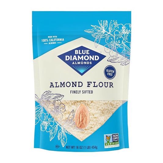 Blue Diamond Almonds, Almond Flour, Gluten Free, Blanched, Finely Sifted, 1 Lb