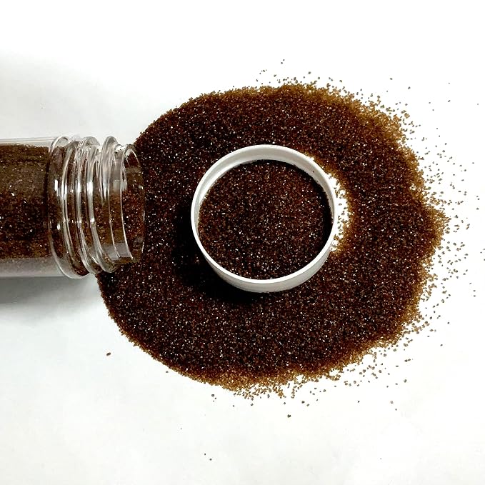 Edible Brown Sanding Sparkling Course Sugar Sprinkles 142g/ 5.01oz Brown Sprinkles Sanding Sugar for Baking, Cookies, Cupcakes, Ice Cream Topping and Rimming Sugar