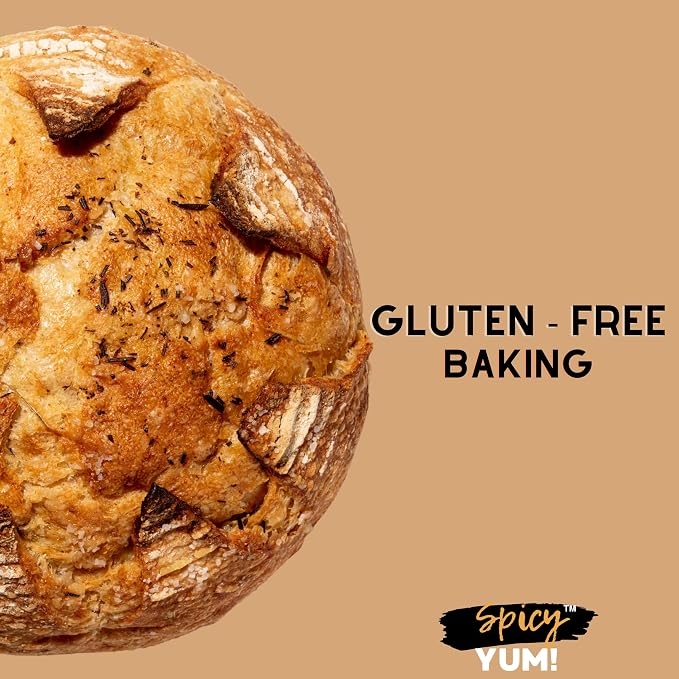 Spicy Yum! Cassava Flour Gluten-Free, Grain-Free, Paleo & Keto Friendly – All-Purpose Flour for Baking & Cooking (Non-GMO, Nut-Free) (2.5 lbs. (40 oz.))