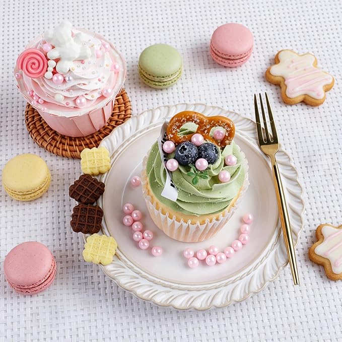 Sprinkles for Cake Decorating, 7.8oz Light Pink Pearl Sprinkles 2/4/7/10mm Mix for Valentine's Cake Cupcake Cookie Baking Ice Cream Toppings
