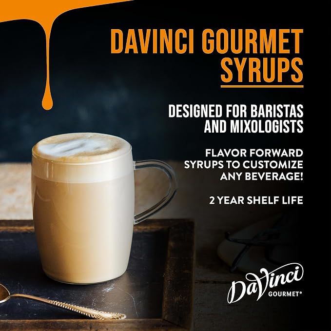 DaVinci Gourmet Classic Peach Syrup, 25.4 Fluid Ounces (Pack of 4)