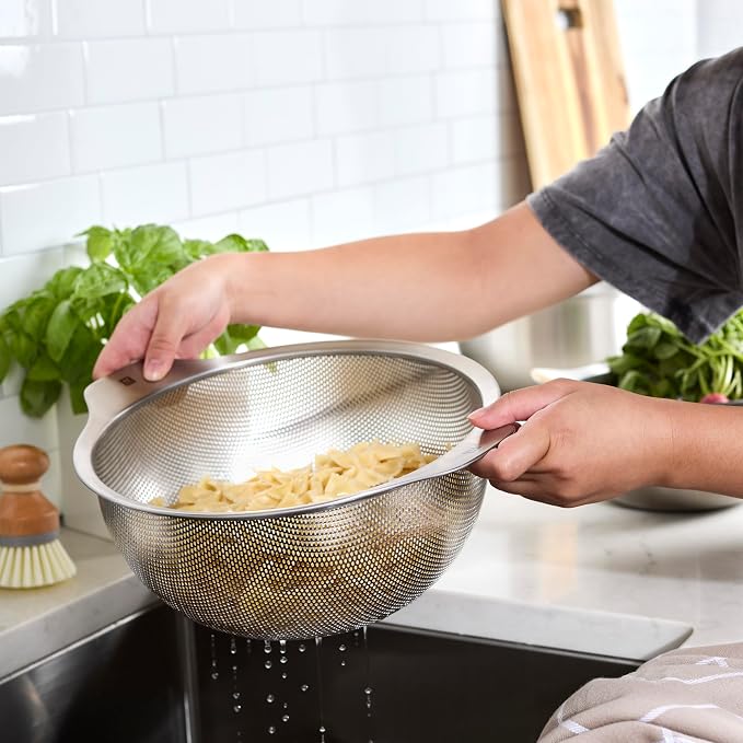ZWILLING Prep 6-pc Brushed Stainless Steels Nesting Bowls & Strainers Set