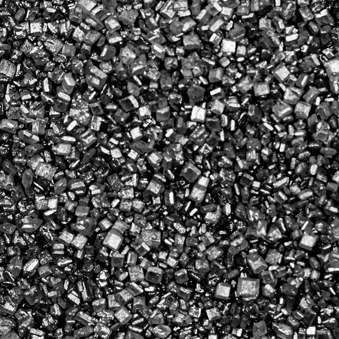 Brew Glitter - Black Rimming Sugar (4oz, 1x Bar Tin) Cocktail Garnish for Mixed Drinks & Refreshments