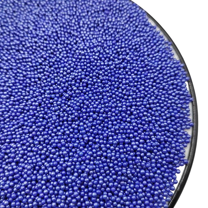Homankit Royal Blue Nonpareils Sprinkles Edible Cookie Decorations Mini Pearls for Decorating Cake, Baking, Cupcake Toppers, Ice Cream, Donuts 3.88 Ounce