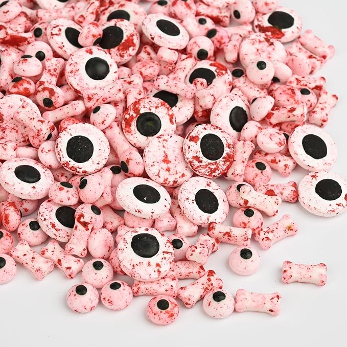 Halloween Sprinkles for Cake Decorating, Blood Eyeball & Bone Sprinkles Perfect for Halloween Dessert Party 3.52 Ounce