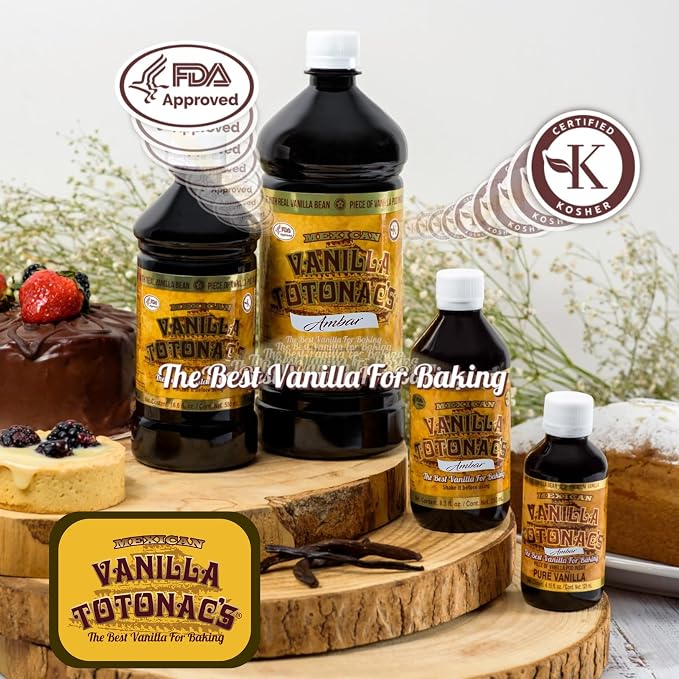 Mexican Vanilla Totonac’s Bottle - Pure Imported Vanilla Extract (Ambar/Clear: 250 ml / 8.3 Fl Oz (Pack of 1))