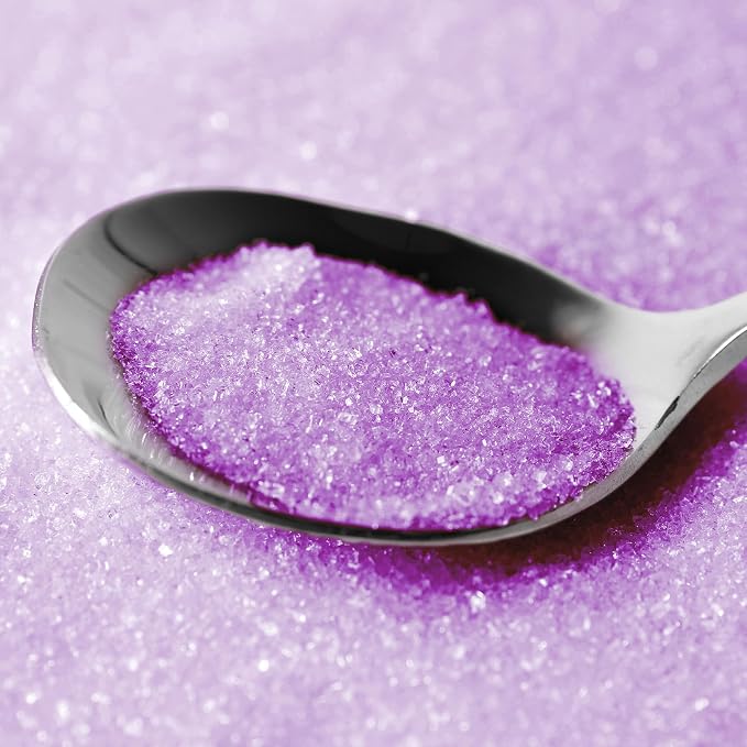Birch & Meadow Sanding Sugar, Lavender, Colorful Sugar Crystals for Festive Holiday Baking (17.6 Ounces)