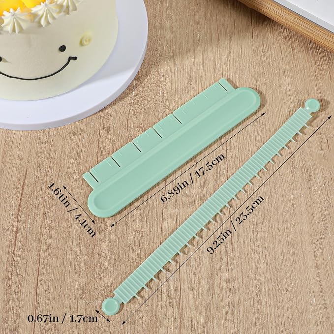 4 Pcs Cake Arch Guide Tool, Cake Decorating Tools for Fondant Icing Decorating Measuring Tools for Beginners, Convenient for Controlling the Size and Position of the Arc, White Pink Green Orange