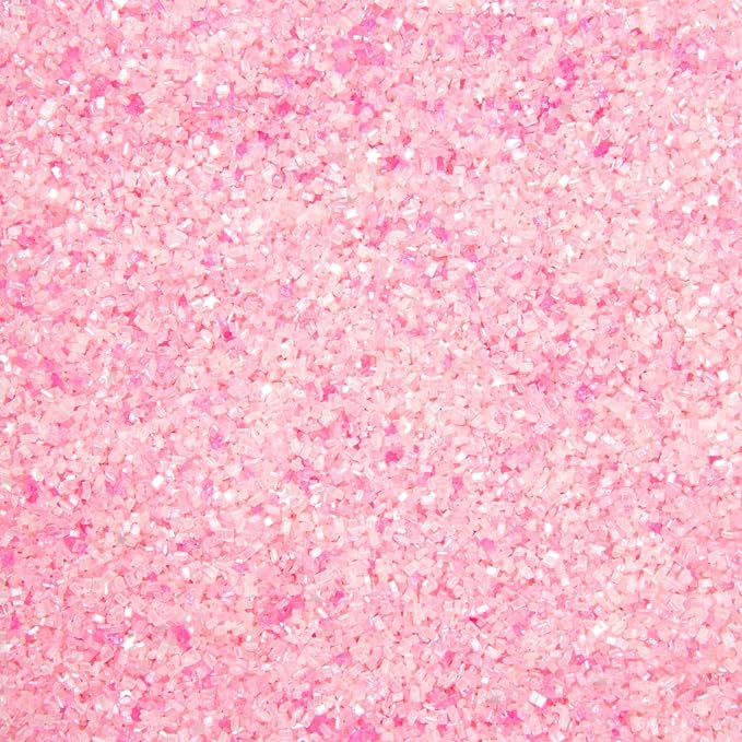 Fancy Sprinkles Fairy Floss Fancy Sugar | Pastel Pink Pearlescent Sanding Sugar | Cocktail Rimming, Cookie & Cake Decorating | Baby Shower, Bridal & Galentine's | 1 Pack (4.6 oz)