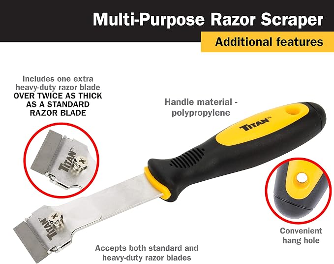 Titan 12030 heavy duty long handled razor scraper