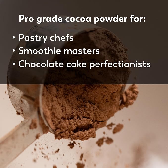 Cocoa Metro Organic Belgian Cocoa Powder (3 Pack), Unsweetened Cocoa Powder For Baking, Rich Fudgy Flavor, Non Alkalized, Best European Roast Chocolate Flavor, Keto Friendly, Vegan - Super Chocolatey