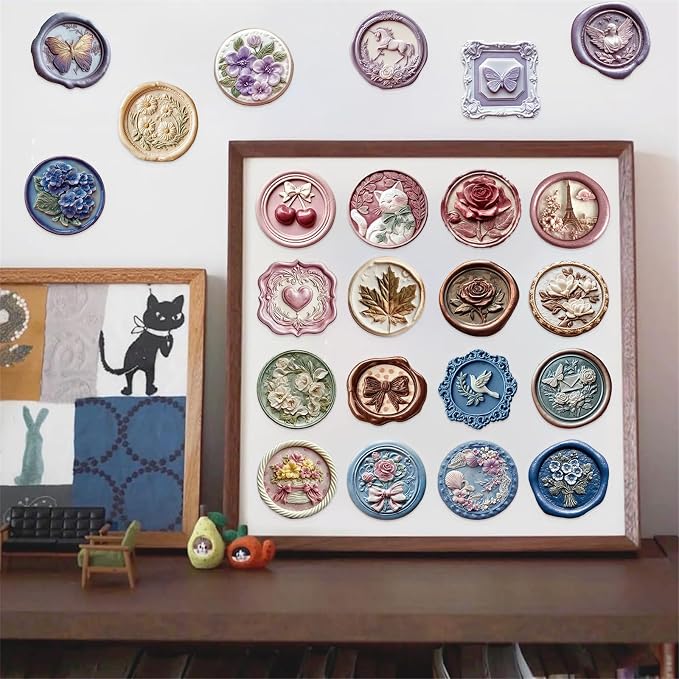 Funny Relief Stickers,50Pcs Realistic Transparent Relief PET Stickers,Cute Waterproof Sticker for Laptop,Stationery,Luggage Scrapbooking,Water Bottles,Phone Case,Art Themed Party Decorations