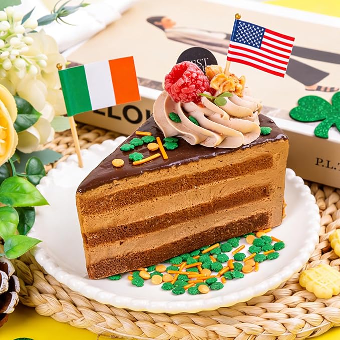St Patricks Day Sprinkles, 4.3oz Edible Green Shamrock Sprinkles Mix Jimmies Confetti for Baking Cupcakes Cookies Dessert