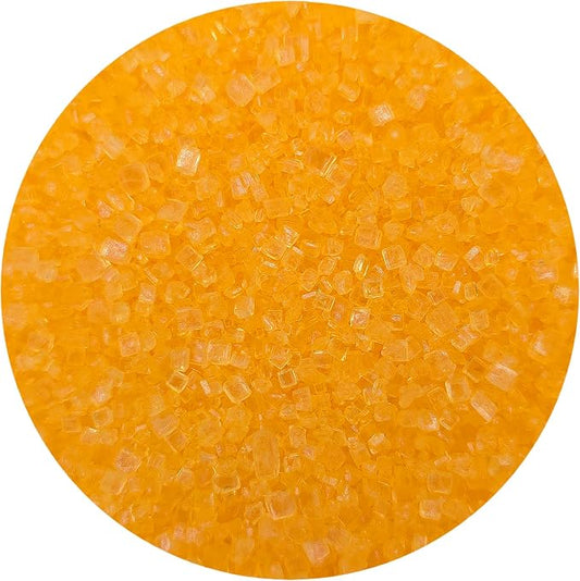 NCS Yellow Coarse Sanding Sugar, Crystal Decorating Sugar for Baking & Drink Rims, 7 oz