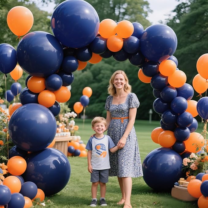 KAWKALSH Navy Blue Balloon Arch Kit 111Pcs 18 12 5 Inch Latex Party Balloons Garland for Birthday Baby Shower Wedding Engagement Anniversary Christmas Party Decorations