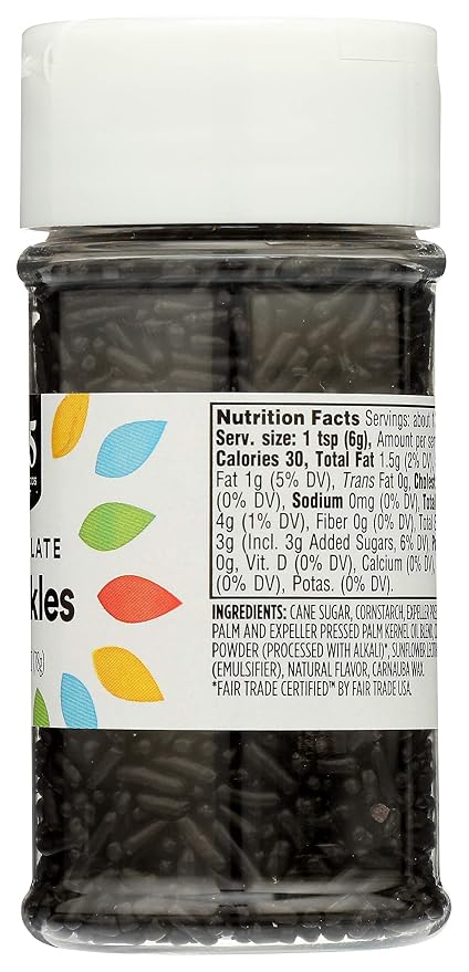 365 by Whole Foods Market, Chocolate Sprinkles, 2.75 Ounce (Pack of 5)