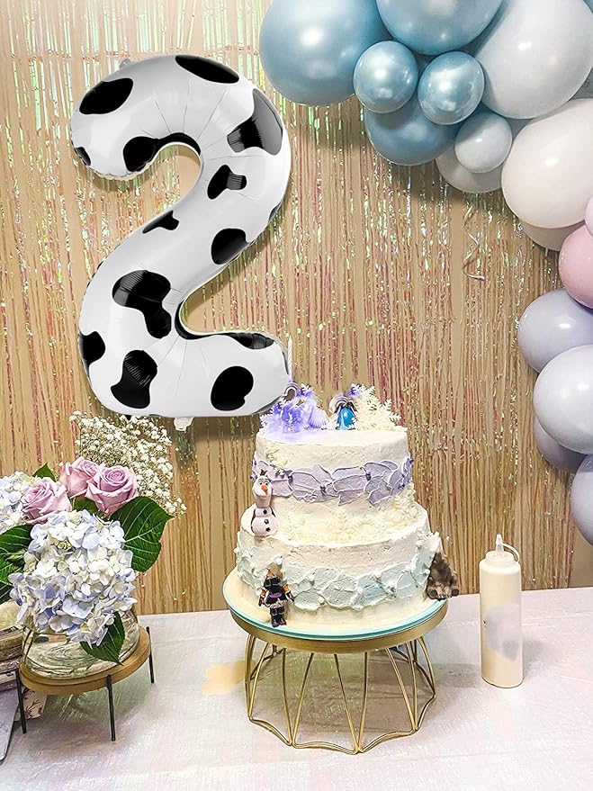 Numbers Balloon 3, 40 Inch Large White Black Balloon for Three Year Old Birthday Decor, 3 13 30 31 Birthday Party Decorations for Wedding Supplies