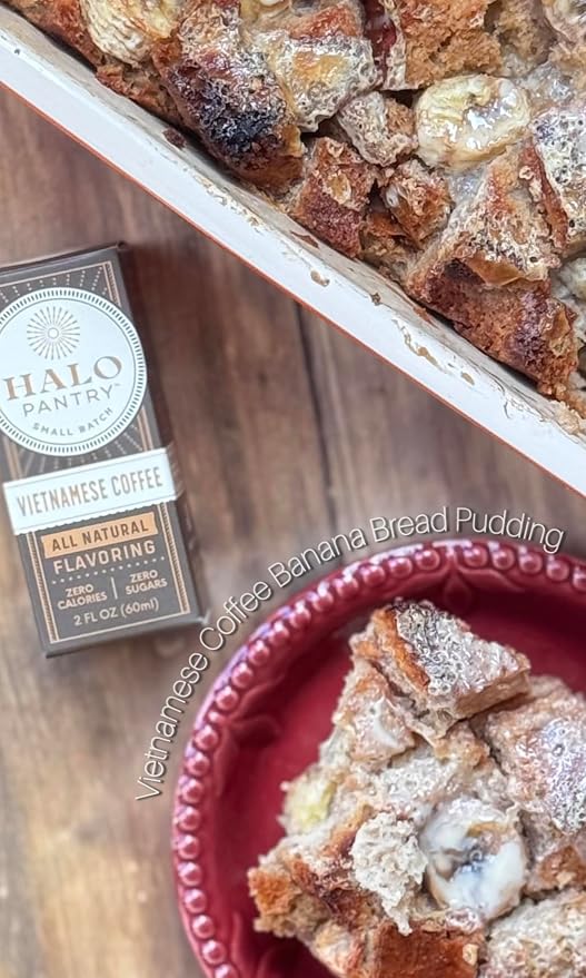 Natural VIETNAMESE COFFEE Flavoring Extract by HALO PANTRY (2oz bottle) | Dairy-Free, Dye-Free, Sugar-Free, Gluten-Free, NO Sweeteners, NO Calories | Perfect for customizing ANY baking, candy, dessert or drink recipes