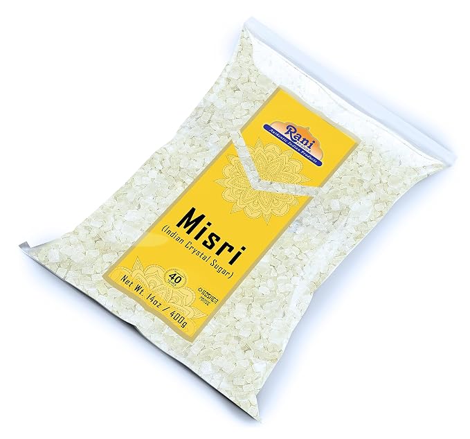 Rani Misri (Indian Sugar Crystals) 14oz (400g) ~ All Natural | Gluten Friendly | No Colors | Vegan | Kosher | Indian Origin