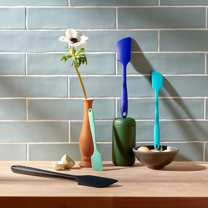 GIR: Get It Right Silicone Kitchen Spatula - Non-toxic Cooking Utensils for Nonstick Cookware, Cooking and Baking, Mini - 8IN - Red