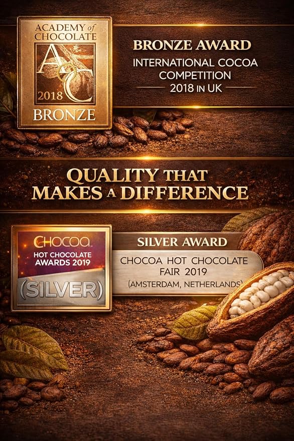 Grevista 100% Pure Cocoa Powder – Unmistakably Premium Quality | Bronze & Silver Medal-Winning | 235mg Natural Polyphenol | Organic, Unsweetened, Heavy Metal-Free, 33 Servings