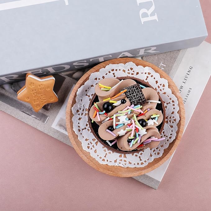 Rainbow Sprinkles White Star Sprinkles, 4.6oz Edible Jimmies Dot Sprinkles for Cakes Cupcakes Ice Cream Dessert