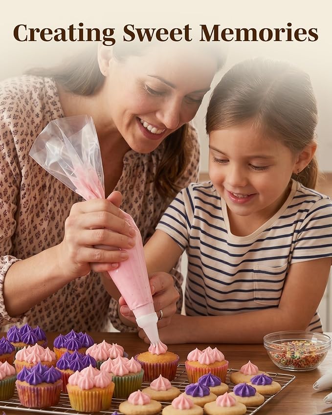 Reusable Plastic Piping Tips Standard Size Star Tip #20 100 Pack with 2 Couplers Star Tip Icing Nozzle for Cake Decoration, Dessert, Baking Supplies and Piping Bags Base Ø 0.75"Height 1.25"