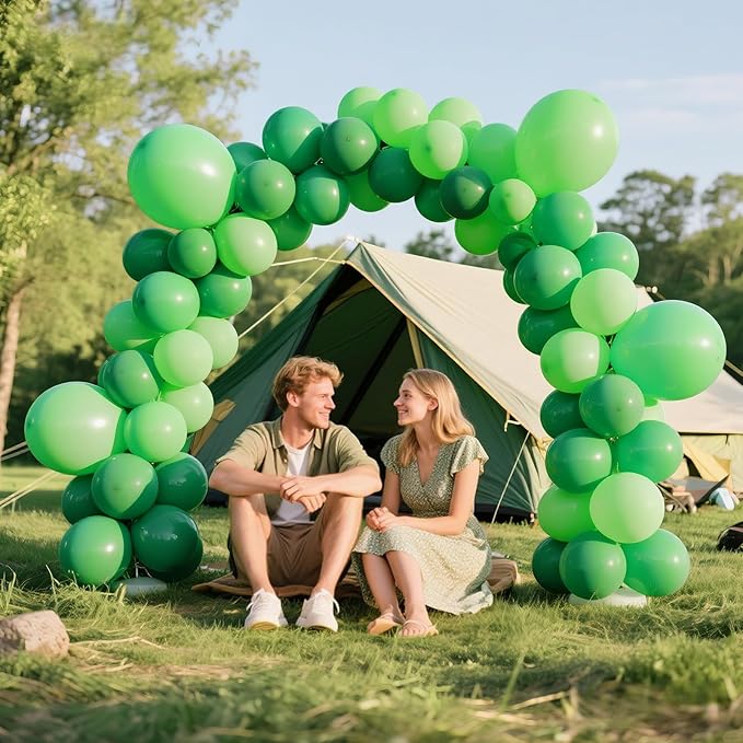 KAWKALSH Green Balloon Arch Kit 111Pcs 18 12 5 Inch Latex Party Balloons Garland for Birthday Baby Shower Wedding Engagement Anniversary Christmas Party Decorations