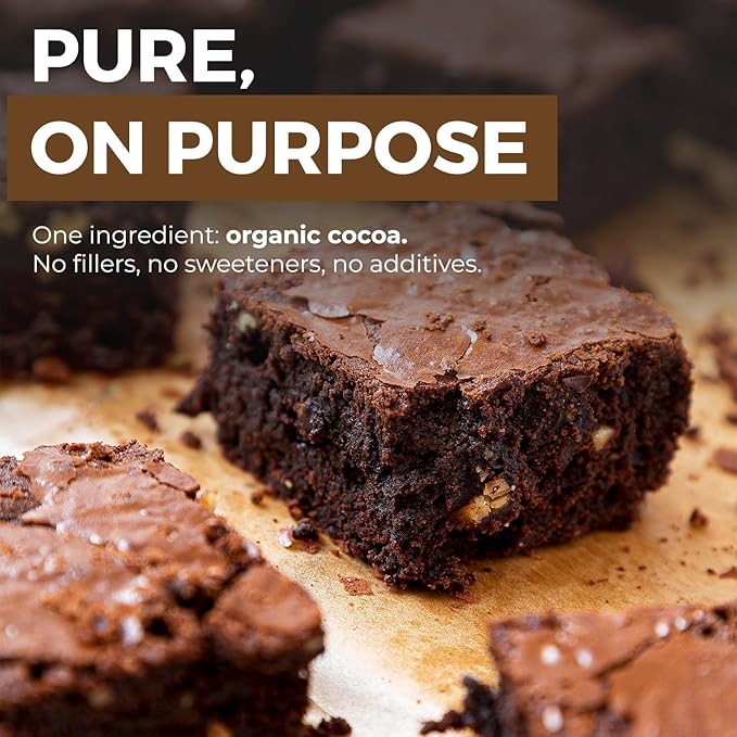 Organic Cocoa Powder (5 lb) Premium Cocoa, Bold Rich Flavor, Perfect for Baking, Fair Trade Certified, 100% Unsweetened Cocoa Powder, Non-GMO Sourced, Verified Gluten Free