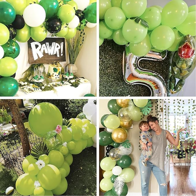 PartyWoo Lime Green Balloons 127 pcs Different Sizes of 36 18 12 10 5 Inch Neon Yellowish Light Green Latex Balloon Arch Kit Garland for Graduation Halloween Summer Birthday Party Decorations Green-Y6