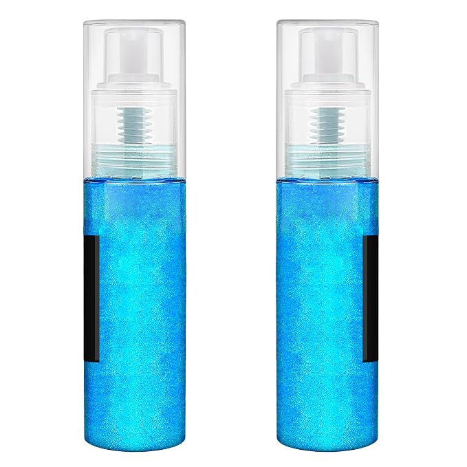 Edible Glitter Spray - 20g Luster Dust Edible Food Grade Glitter for Cake Decorating, Cocktails, Drinks - Shimmer Dust Powder Metallic Food Coloring Powder for Cookie, Candy, Icing (Blue)